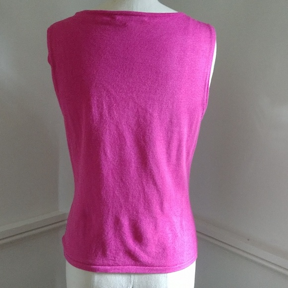 Cable & Gauge HOT Pink Tank Top EUC - Picture 2 of 4